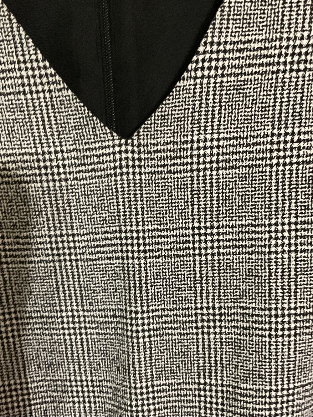Ann Taylor Gray Plaid Short-Sleeve Tie-Waist Jumpsuit - Picture 3 of 5